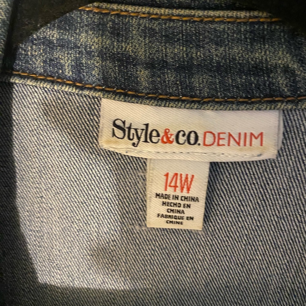 Plus Size Denim Jacket - Picture 2 of 2